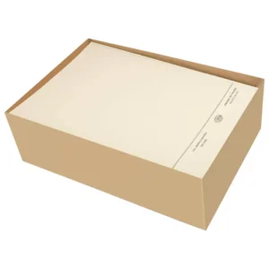 FIS Square Cut Folders With 8 cm Fastener Buff Color, Pack of 50 Pcs, 320 gsm, F/S (210 x 330 mm) Size – FSFF7FBF