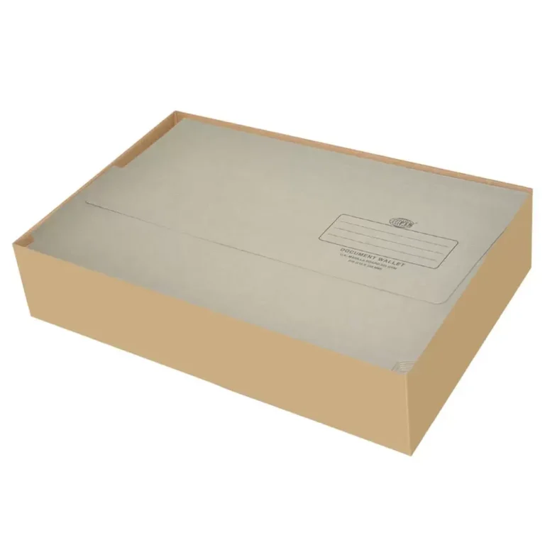 FIS FSFF8GY Document Wallets, F/S (210 × 330 mm), Grey, 320 gsm, Pack of 50 pieces