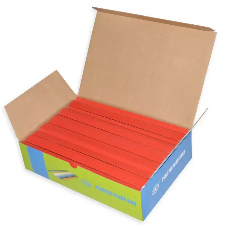 FIS FSPG10-RE Sliding Binding Bars, 10 mm, Red, Box of 100