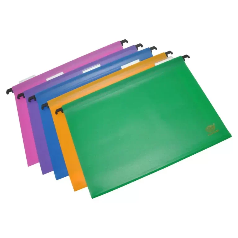 FIS FSHF01PU PP Hanging Files with Indicator, 260 × 365 mm, Purple, 12 pieces