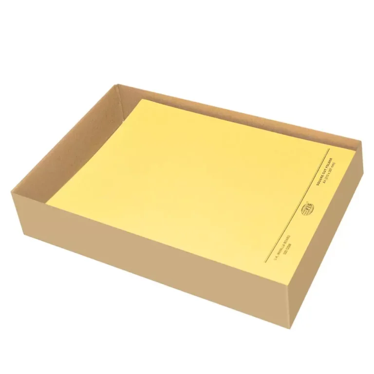 FIS FSFF9A4YL Square Cut Folders Without Fastener, A4, Yellow, 320 gsm, 50 pieces