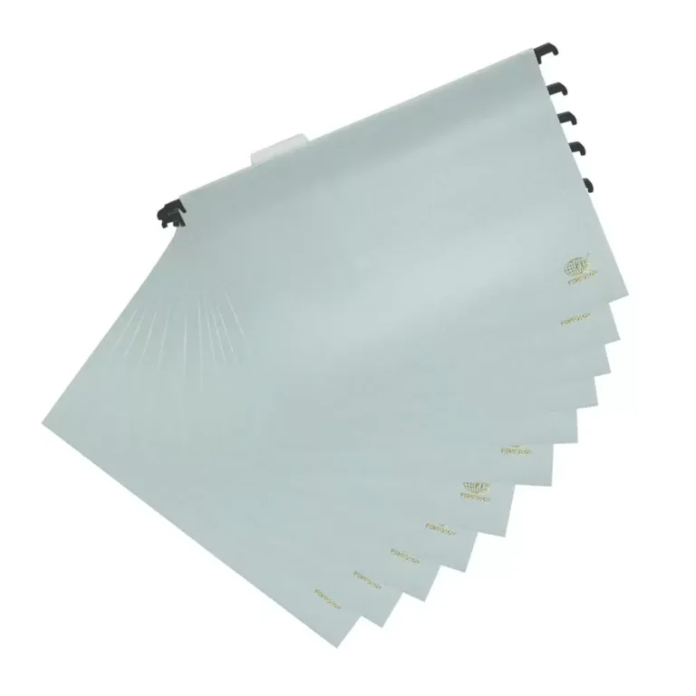 FIS FSHF01GY PP Hanging Files with Indicator, 260 × 365 mm, Grey, 12 pieces