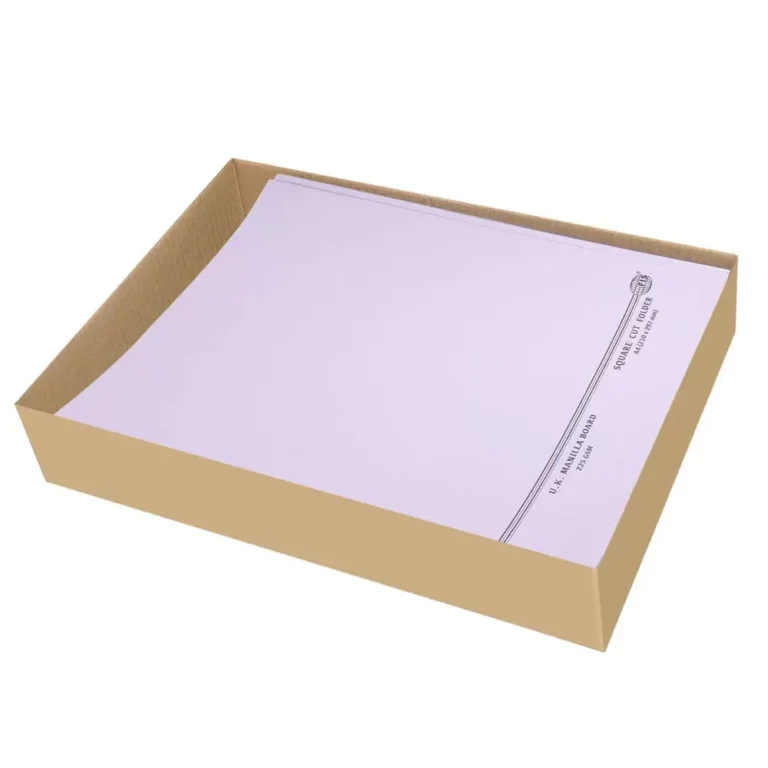 FIS FSFF9A4KVI Square Cut Folders Without Fastener Kendal Manila, A4, Violet, 225 gsm, 100 pieces