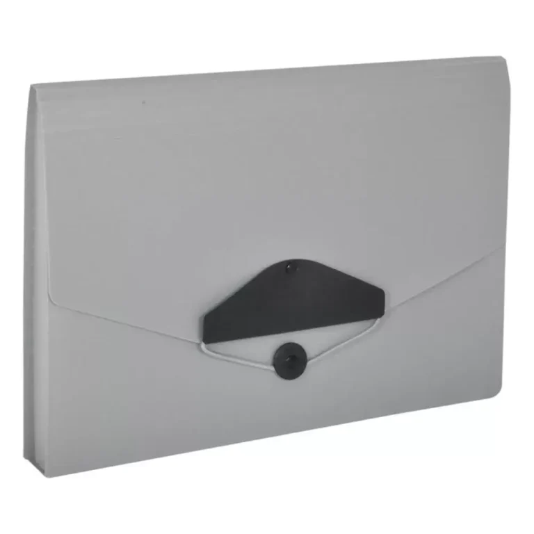 FIS FSPG1304GY Expanding Files with Tie, 210 × 145 mm, 13 Pockets, Grey