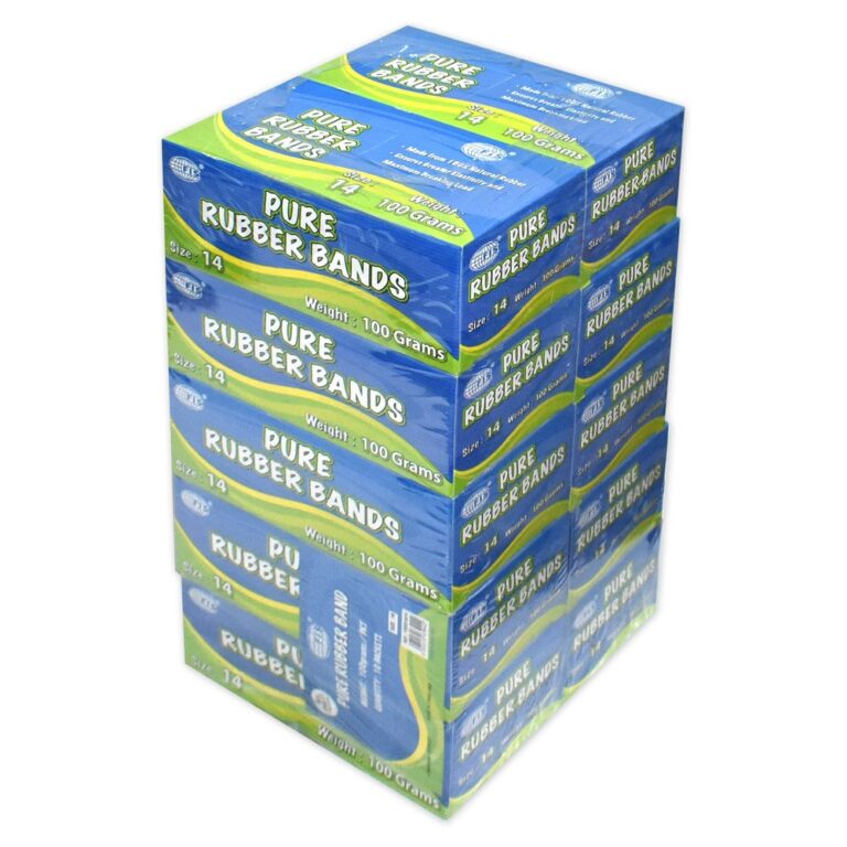 FIS FSRB10014 Rubber Bands, Size 14, Yellow, 10 Boxes