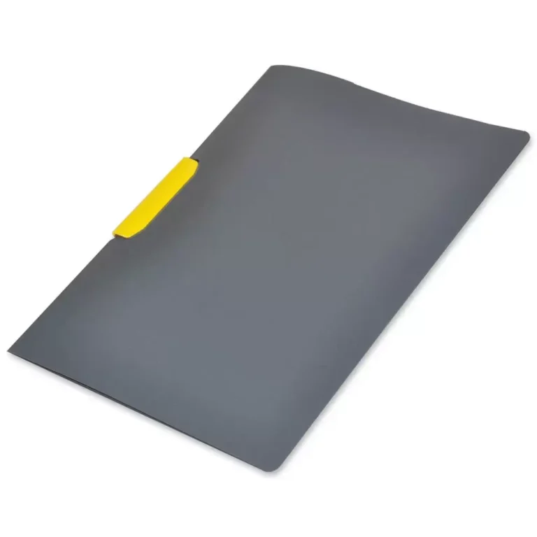 Durable 230404 DURASWING COLOR A4 Clip Folders, Pack of 5, Yellow Clips