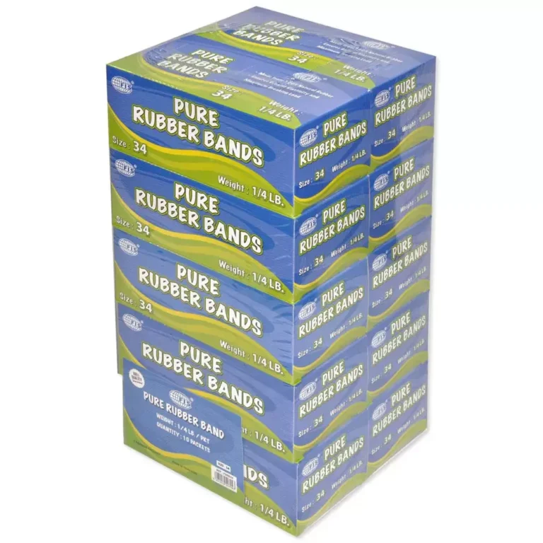 10 Boxes FIS 10 Packet Pure Rubber Bands Yellow – FSRB34