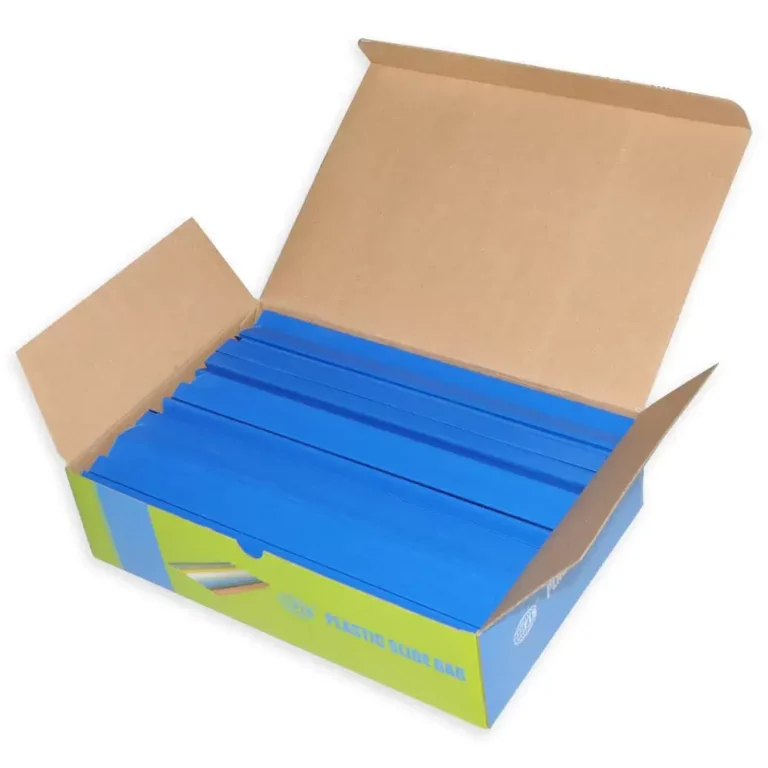 FIS FSPG10-BL Sliding Binding Bars, 10 mm, Blue, Box of 100