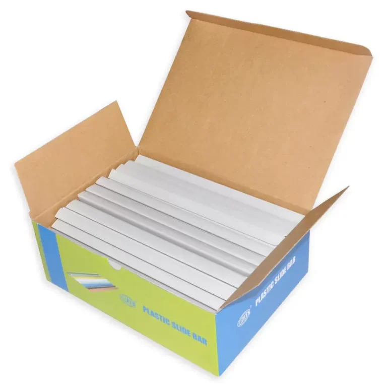 FIS FSPG15-GY Sliding Binding Bars, 15 mm, Grey, Box of 100