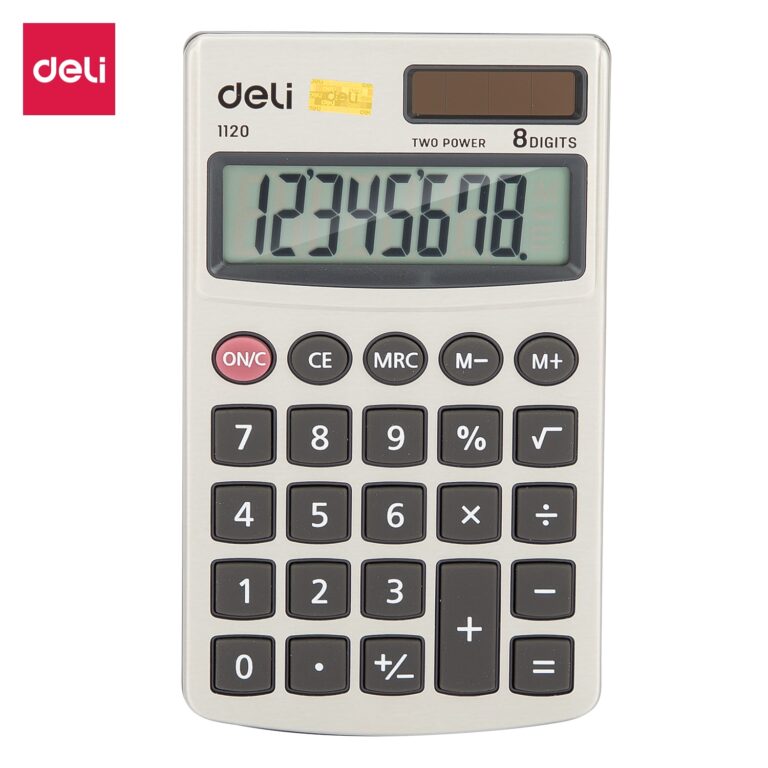 Deli Pocket Calculator Metal 8 Digits | E1120