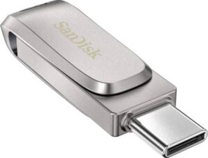 SanDisk Ultra 128GB Dual Luxe USB Type-C, Speed Up to 150Mbps, Premium Metal Design