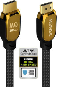 MOWSIL 8K Certified Ultra HDMI Cable 2.1 3Mtr, 8K@60Hz HDMI 2.1 48Gbps High-Speed HDMI to HDMI Video Ultra HD 3D 8K HDMI Braided Compatible with MacBook Pro TV Switch Xbox | MOHD213