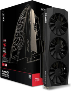 XFX Quicksilver AMD Radeon RX 9070 OC Gaming Edition Graphics Card, 16GB GDDR6 256-Bit Memory, 2700 MHz Boost Clock, 4096 Stream Processors, 20 Gbps Memory Speed, PCI Express 5.0 | RX-97QICKBB9