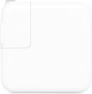 Apple MY1W2AM/A Adapter, Up to 30W of Charging Power, USB Type-C Port, Fast-Charging with Select Apple Devices, Plugs Fold Flat for Storage, White | MY1W2AM/A
