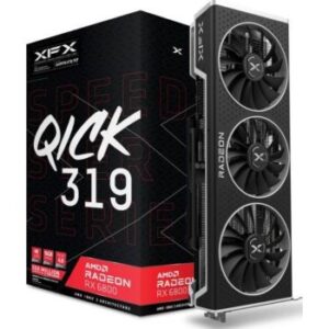 XFX Speedster QICK 319 AMD Radeon RX 6800 16GB GDDR6 Black Gaming Graphics Card, 256-Bit, PCI Express 4.0, HDMI 3 x DP, AMD RDNA 2 | RX-68XLALBD9 / RX-68XLALFD9