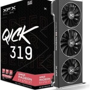 XFX SPEEDSTER QICK 319 AMD Radeon™ RX 6750 XT Core Gaming Graphics Card | RX-675XYJFDP