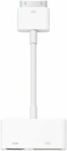 Apple 30-Pin Digital AV Adapter, For Use with Apple iPad 2, iPad 3rd Generation and iPhone 4S, White | MD098AM/A