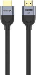 Unitek Gaming 8K@60Hz HDMI 2.1 Cable, 8K@60Hz Resolution, Up To 48Gbps Data Transmission, HDCP & Dynamic HDR Technology, Quick Media Switching, 3M Cable Length, Black | C11086GY01-3M