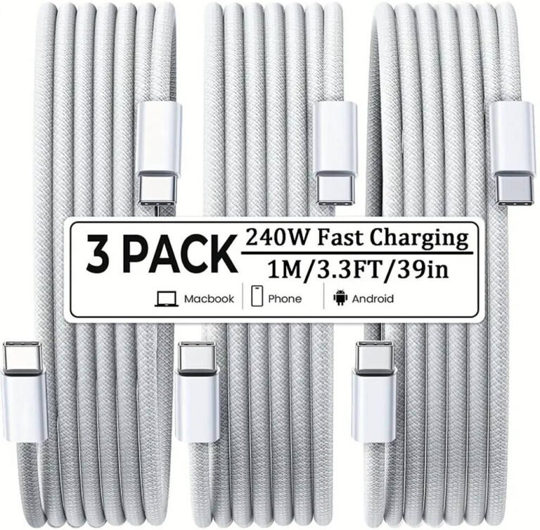 Generic 240W 3-Pack USB Type-C Data Cable