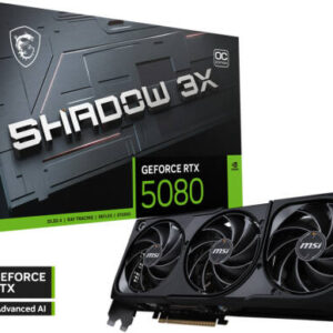 MSI GeForce RTX 5080 SHADOW 3X OC Graphics Card | 912-V531-031