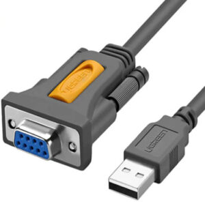 UGREEN CR104 USB to DB9 RS-232 Adapter Cable 1.5 Meter with 1 Mbps Transfer Speed, Plug and Play for PC, Router, Scanners, Barcode | 20201