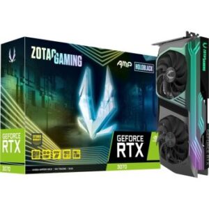 ZOTAC GAMING GeForce RTX 3070 AMP Holo LHR – 8GB GDDR6, 256Bit, PCI Express4.0, 3 x DisplayPort 1.4a, 1x HDMI 2.1, (up to 7680×4320@60Hz) Graphics Card | ZT-A30700F-10PLHR