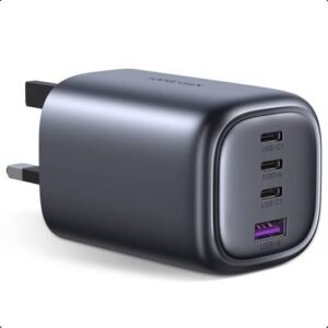 UGREEN PD100W 4-Ports GaN USB C Fast Charger Laptop Charging Plug Type C Power Adapter Compatible with MacBook Pro/Air,iPhone 14 Pro Max/14/13, iPad Pro/Air, Laptop | 40749