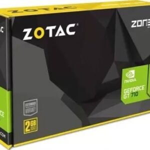 Zotac Nvidia GeForce GT 710 2 GB GDDR3, PCI Express 2.0, 954 MHzClock Speed, 64 bit, Graphics Card (Black) | 9288-7N326-201Z8 / ZT-71310-10L