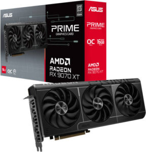 ASUS Prime Radeon RX 9070 XT OC Graphics Card 16GB GDDR6, PCIe 5.0, High-Performance GPU | 90YV0L71-M0NA00