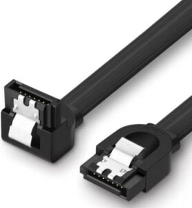 UGREEN US217 SATA 3 Data Cable, 0.5m, HDD, SSD, ODD, 6Gbps High-Speed Data Plug Cord, Angled, Durable, Black | 30797