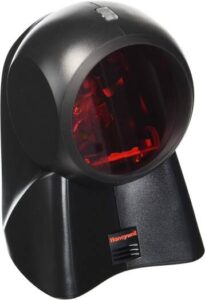 Honeywell MK7120 Laser Barcode Scanner, 4842 Lux Light Level, Reads Standard 1D & GS1 DataBar Symbologies, 20 Scan Line Omnidirectional Pattern, Black | MK7120