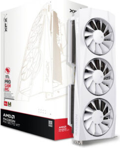 XFX Quicksilver AMD Radeon RX 9070 XT White Magnetic Air Edition Graphics Card, 16GB GDDR6 256-Bit Memory, 2970 MHz Boost Clock, 4096 Stream Processors, 20 Gbps Memory Clock, PCI-E 5.0 | RX-97TMAQKW9
