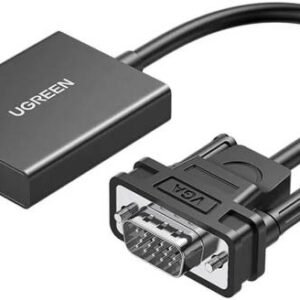UGREEN VGA Male to HDMI Video Converter Adapter for Desktop Computer, Laptop, HD TV, Display Monitor, Projector, Black | 50945