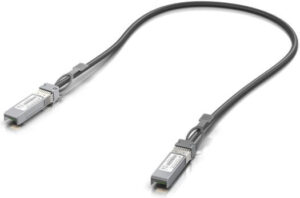 Ubiquiti UACC-DAC-SFP10-0.5M 10G Direct Attach Cable, SFP+ to SFP+ Interfaces, Passive EQ, Up to 10Gbps Data Rate, 0.5m Length, Black | UACC-DAC-SFP10-0.5M