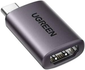 Ugreen USB-C to HDMI 2.0 Adapter, 4K 60Hz Resolution, Compatible with MacBook Pro / MacBook Air / iPad Pro / Pixel Book, Aluminum + TPE Material, Space Gray | 70450