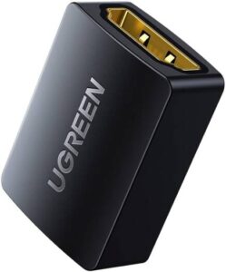 UGREEN HDMI Coupler 4K HDMI Adapter – Female to Female HDMI Connector, Support 3D 4K 1080P HDMI Extender for HDTV Roku TV Stick, Nintendo Switch, Xbox One PS4 PS3 Laptop PC, Black | 20107