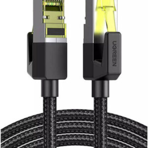 UGreen Cat 7 Shielded Round Cable With Braided Modular RJ45 Ethernet 1M Cable Plugs | 80421