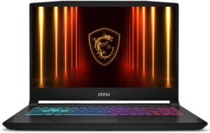 MSI Katana 15 HX B14WFK Gaming Laptop, 15.6″ FHD 144Hz Display, Intel Core i7-14650HX, 16GB RAM, 512GB SSD, GeForce RTX 5060 8GB GPU, English Keyboard, Win11, Black | 9S7-1587C1-605