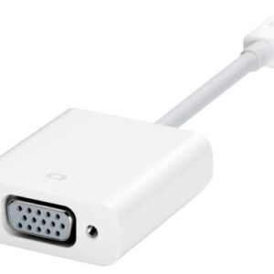 Apple Mini Display Port to VGA Adapter, Compatible With Mac Computers, White | MB572