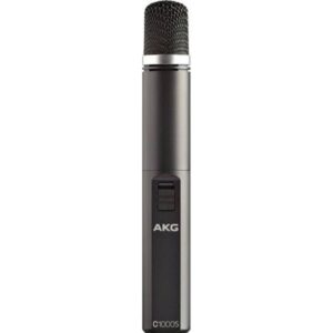 AKG C1000S Multi-Purpose Small-Diaphragm Condenser Microphone Cardioid/Hypercardioid, Battery or Phantom Powered (AA/9V), Switchable -10dB Pad & Bass-Cut, Presence Boost Adapter, | 3354X00010