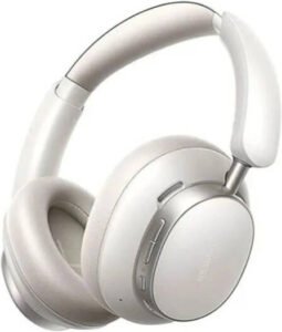 UGREEN Studio Pro Over-Ear Headphone, 100 Ohms Impedance, A-Level ANC Technology, Adaptive Noise Cancellation, 8 EQ Effects, 0.06s Low Latency, Up to 120H Playtime, White | 55614