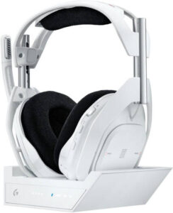 Logitech Astro A50 X LIGHTSPEED Wireless with PLAYSYNC Gaming Headset + Base Station, 40mm PRO-G GRAPHENE, 24H Playtime, Up to 24bit Audio, HDMI 2.1 Passthru, for Xbox X|S, PS5, PC, White | 939-002134