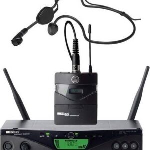 AKG WMS470 Sports Set Band-7 50mW EU/US/UK Headworn Microphone System – Black | 3308H00370