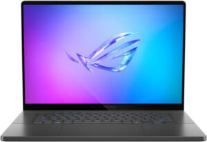 ASUS ROG Zephyrus G16 GA605 Gaming Laptop, 16″ WQXGA 240Hz Display, AMD Ryzen AI 7 350, 32GB RAM, 1TB SSD, GeForce RTX 5060 8GB, English-Arabic K/B, Win11, Eclipse Grey | GA605KM-AI-OLED132W