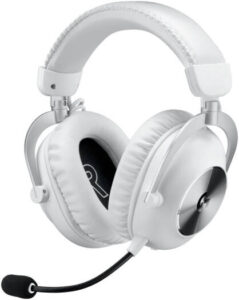 Logitech G PRO X 2 LIGHTSPEED Wireless Gaming Headset, Detachable Boom Mic, Bluetooth/USB/3.5mm Aux, for PC, PS5, PS4, Nintendo Switch White | 981-001270 / 981-001269