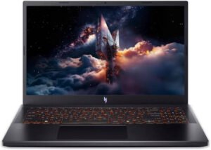 Acer Nitro V 15 Gaming Laptop, 15.6″ FHD IPS 165Hz Display, Intel Core i5-13420H, 16GB RAM, 512GB SSD, GeForce RTX 5050 8GB GPU, English Keyboard, Windows 11 Home, Obsidian Black | NH.U1PAA.004