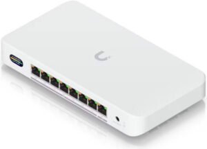 Ubiquiti UniFi Device Bridge Switch UDB-Switch WiFi 7 PoE+ Switch 10GbE + 2.5GbE Ports Wireless Uplink 6GHz High-Speed Multi-Gig Network Switch, White | UDB-Switch (35W)