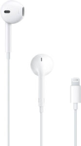 Apple EarPods, Built-in Remote, Maximizes Sound Output & Minimizes Sound Loss, Adjust Volume, Comfortable Fit, Control Playback Music, Wired, Lightning Connectivity, White | MMTN2/ MWTY3