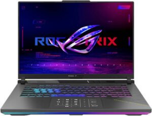 ASUS ROG Strix G16 G614FM Gaming Laptop, 16″ WUXGA IPS Display, AMD Ryzen 9 9955HX, 16GB RAM, 1TB SSD, GeForce RTX 5060 8GB GPU, English Keyboard, Win11, Eclipse Gray | 90NR0L17-M00010