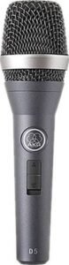 AKG D5 S Dynamic Vocal Microphone Patented Varimotion Diaphragm, Supercardioid, On/Off Switch, 70Hz-20kHz, 147dB SPL, Dual Shock Mount, High Feedback Rejection | 3138X00090